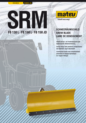 Леки снегорини Matev SRM-FB 130 L