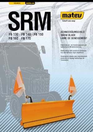 Леки снегорини Matev SRM-FB 130