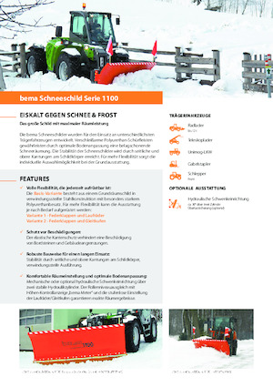 Снегорини с пружинни капаци Bema 1100/2250