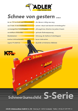 Снегорини с пружинни капаци Adler S 300