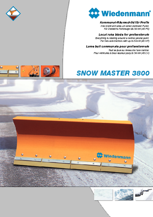 Снегорини с пружинни капаци Wiedenmann SnowMaster 3803