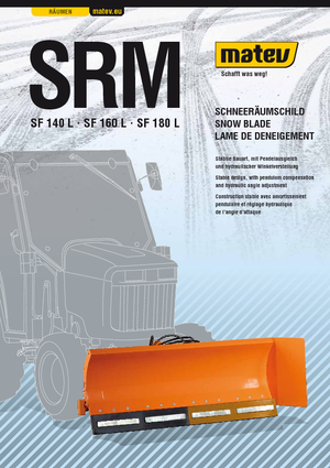 Снегорини с пружинни капаци Matev SRM-SF 140 L