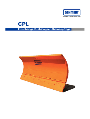 Снегорини с въртящи се капаци Schmidt CPL 21 *