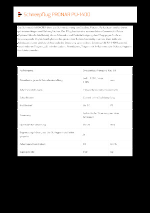 Снегорини с въртящи се капаци Pronar PU 1400