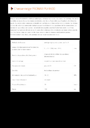 Снегорини с въртящи се капаци Pronar PU 1400