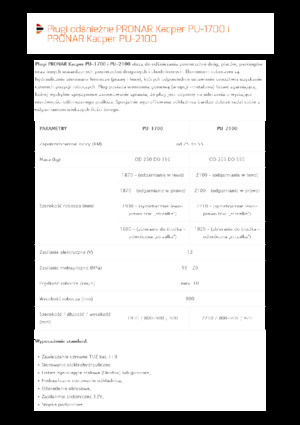 Снегорини с въртящи се капаци Pronar PU 2100