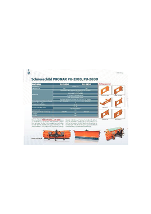 Снегорини с въртящи се капаци Pronar PU 3300