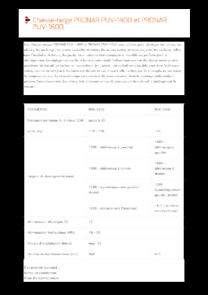 Снегорини с въртящи се капаци Pronar PUV 1400