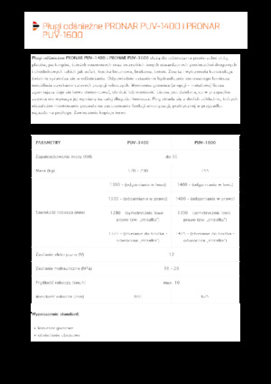 Снегорини с въртящи се капаци Pronar PUV 1600