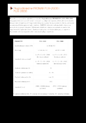 Снегорини с въртящи се капаци Pronar PUV 2800