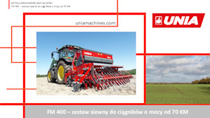 Сеялки Unia FM A 700/3