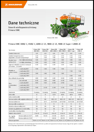 Сеялки Amazone Primera DMC 3000