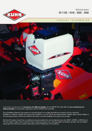 Сеялки Kuhn SH 1120 Isobus