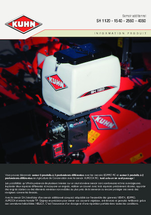 Сеялки Kuhn SH 1120 Isobus