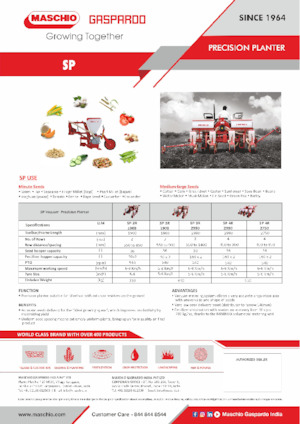 Сеялки Gaspardo SP 4R 2750