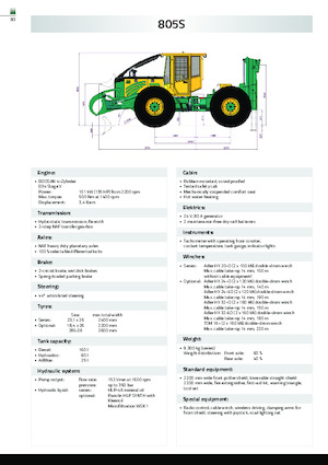 Специални плъзгащи се трактори HSM 805S