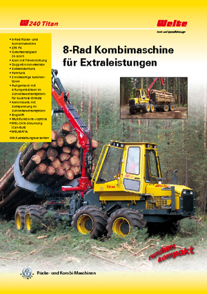 Специални плъзгащи се трактори Welte W 240