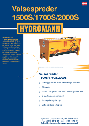 Разпъсквателни приставки Hydromann 2000 S