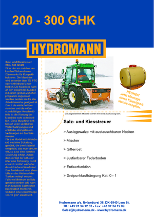 Разпъсквателни приставки Hydromann 200 G