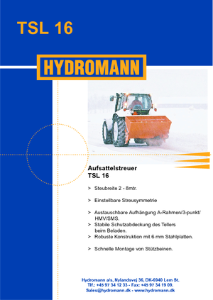 Разпъсквателни приставки Hydromann TSL 16