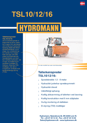 Разпъсквателни приставки Hydromann TSL 16