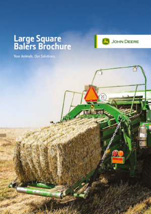 Големи квадратни преси + преси с висока плътност John Deere L331R