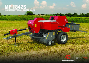 Големи квадратни преси + преси с висока плътност Massey Ferguson SB 1842S