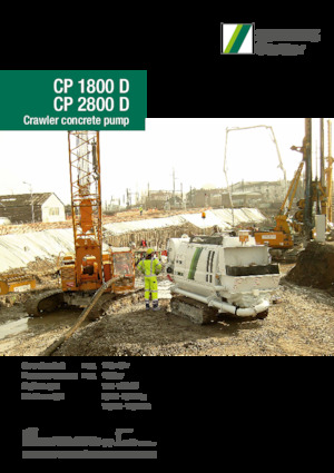 Стационарни бетонопомпи SCHWING-Stetter CP 1800 D