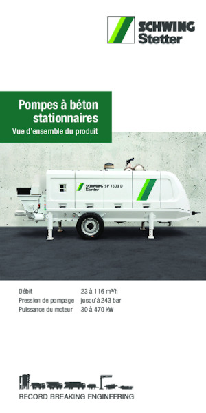 Стационарни бетонопомпи SCHWING-Stetter SP 9500 E Container