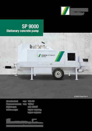 Стационарни бетонопомпи SCHWING-Stetter SP 9000 D