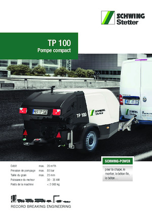 Стационарни бетонопомпи SCHWING-Stetter TP 100 D