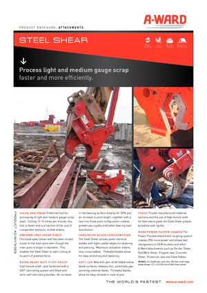 Резачки за стоманена скрап A-Ward AS400