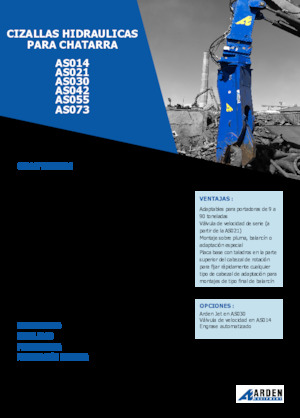 Резачки за стоманена скрап Arden AS042