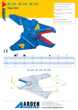 Резачки за стоманена скрап Arden BC 450