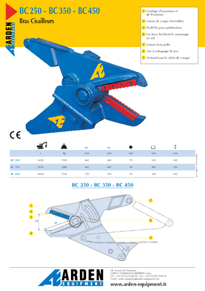 Резачки за стоманена скрап Arden BC 450