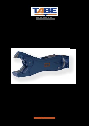 Резачки за стоманена скрап TABE CHT 35 