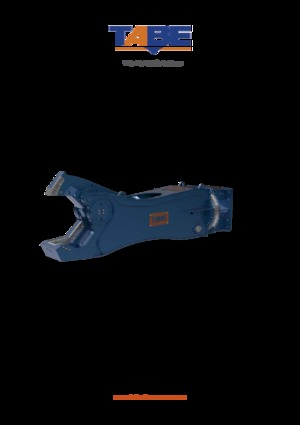 Резачки за стоманена скрап TABE CHT 35 