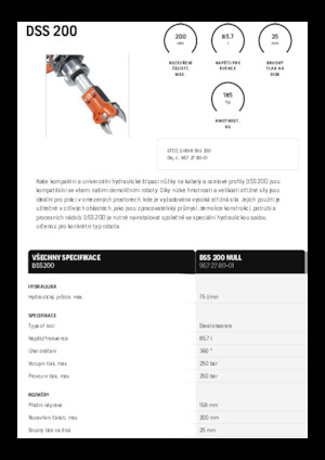 Резачки за стоманена скрап Husqvarna DSS 200