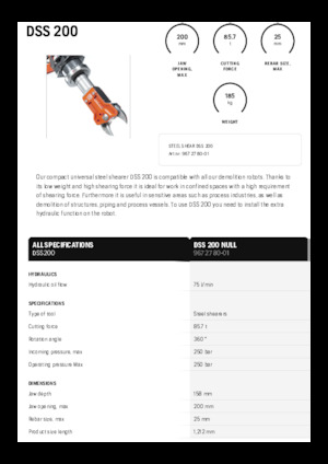 Резачки за стоманена скрап Husqvarna DSS 200