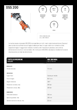 Резачки за стоманена скрап Husqvarna DSS 200