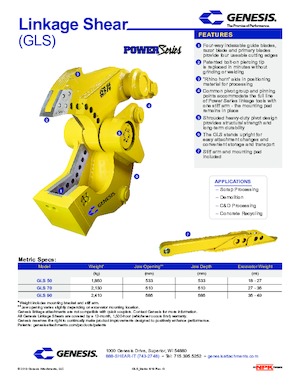 Резачки за стоманена скрап Genesis GLS 90