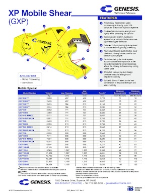 Резачки за стоманена скрап Genesis GXP 700R