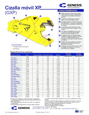 Резачки за стоманена скрап Genesis GXP 700R
