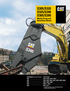 Резачки за стоманена скрап Caterpillar S340B