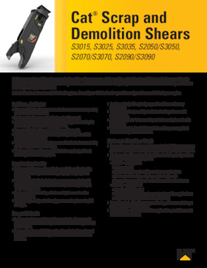 Резачки за стоманена скрап Caterpillar S3090