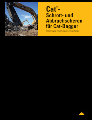 Резачки за стоманена скрап Caterpillar S2070