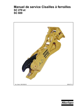 Резачки за стоманена скрап Atlas Copco SC 270