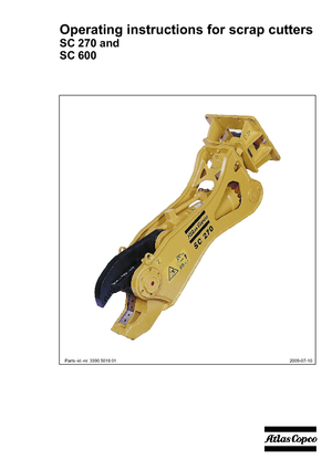 Резачки за стоманена скрап Atlas Copco SC 270