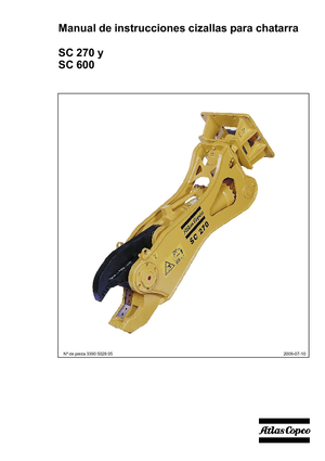 Резачки за стоманена скрап Atlas Copco SC 270