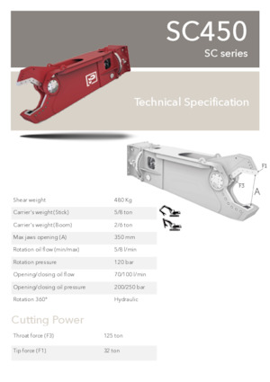 Резачки за стоманена скрап Promove SC 450